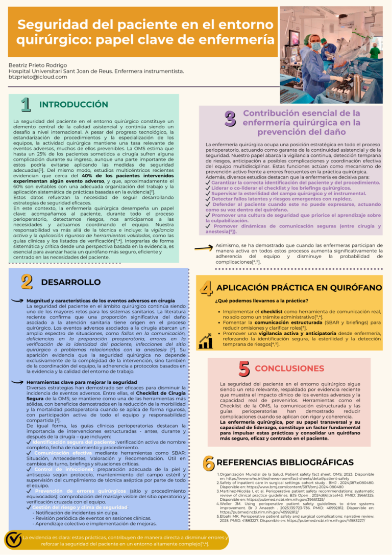 Seguridad del paciente en el entorno quirúrgico